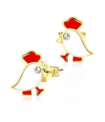 Gold Plated Kid Stud Earring Little Chicken STE-235-GP